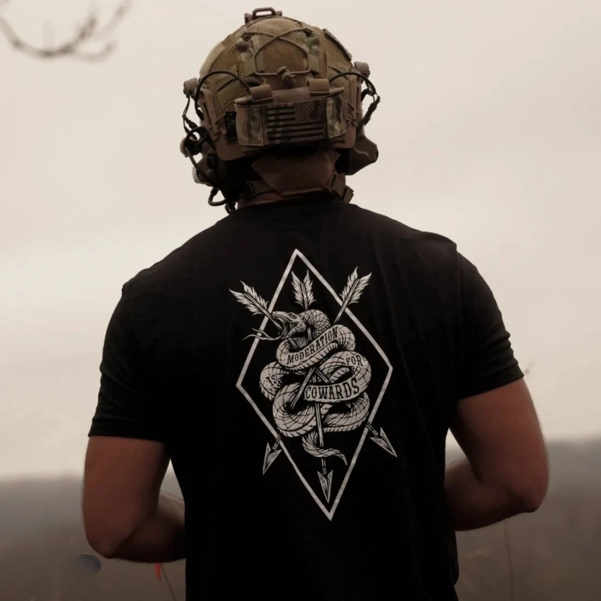 Camiseta táctica serpiente manga corta cuello redondo - imagen 5