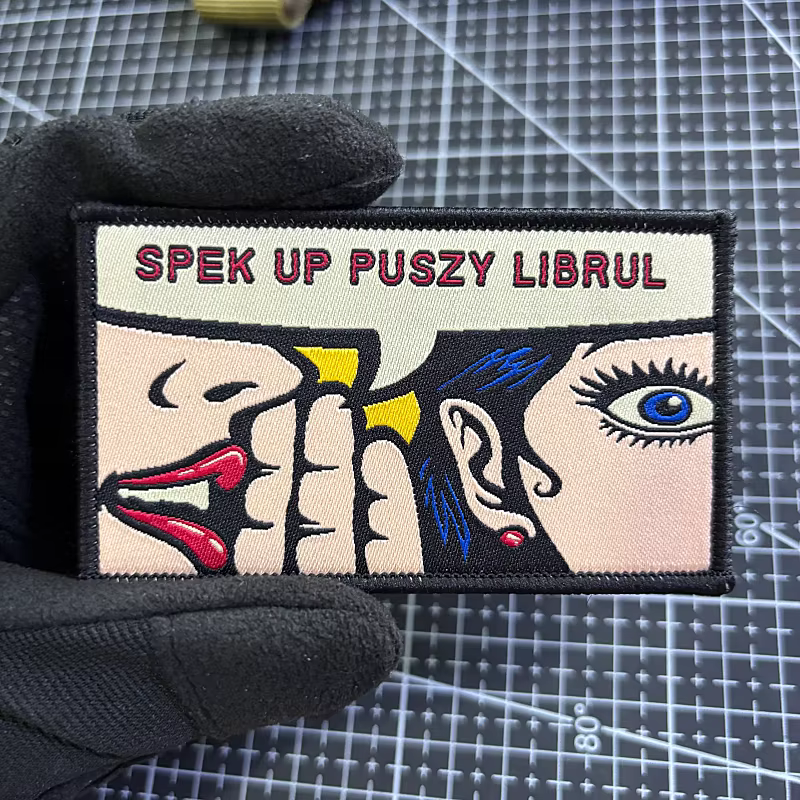 Parche táctico Spek Up Puszy Librul – Bordado con velcro para mochila - imagen 3