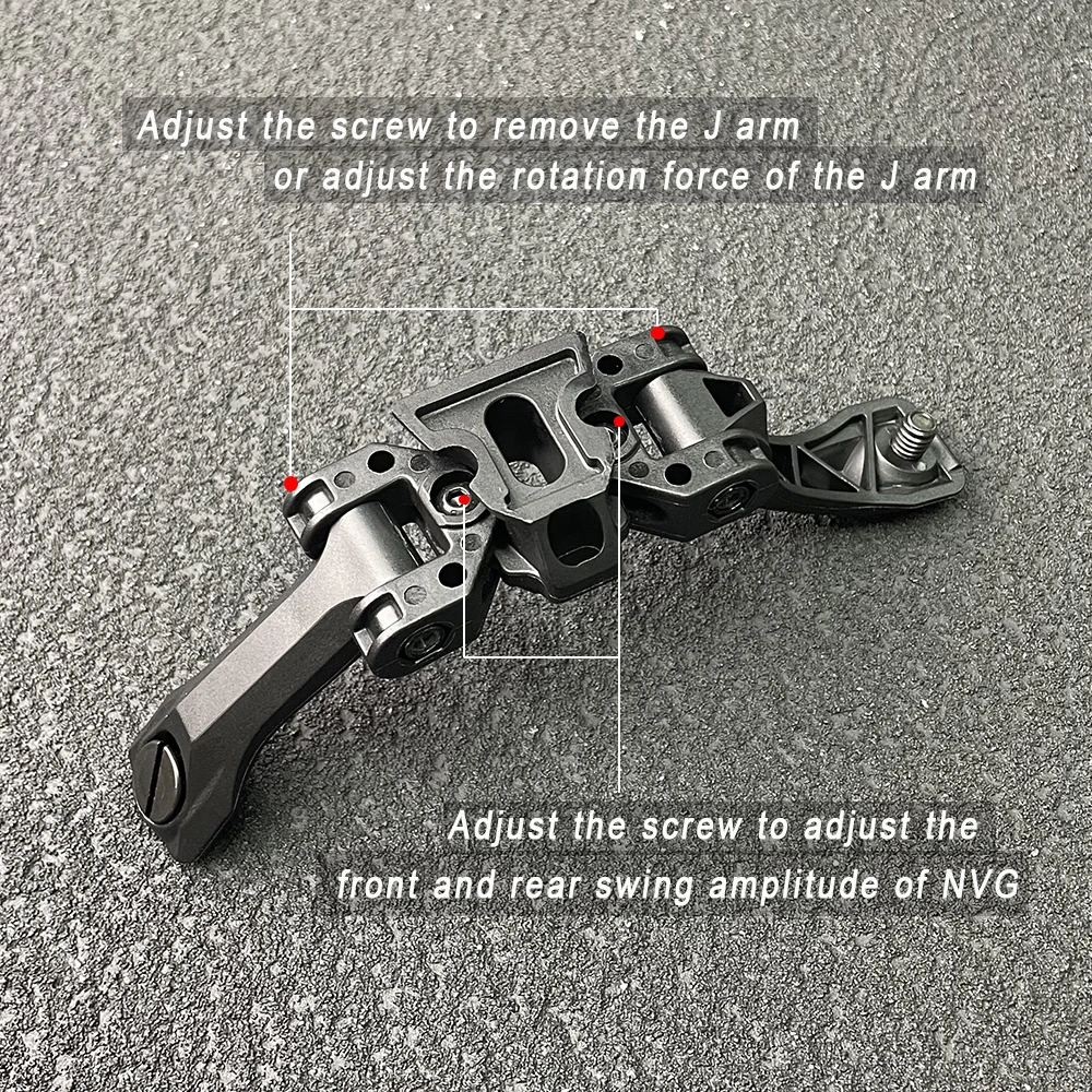 Soporte NVG cola de milano – Montaje ligero para visión nocturna AN/PVS-14 - imagen 5