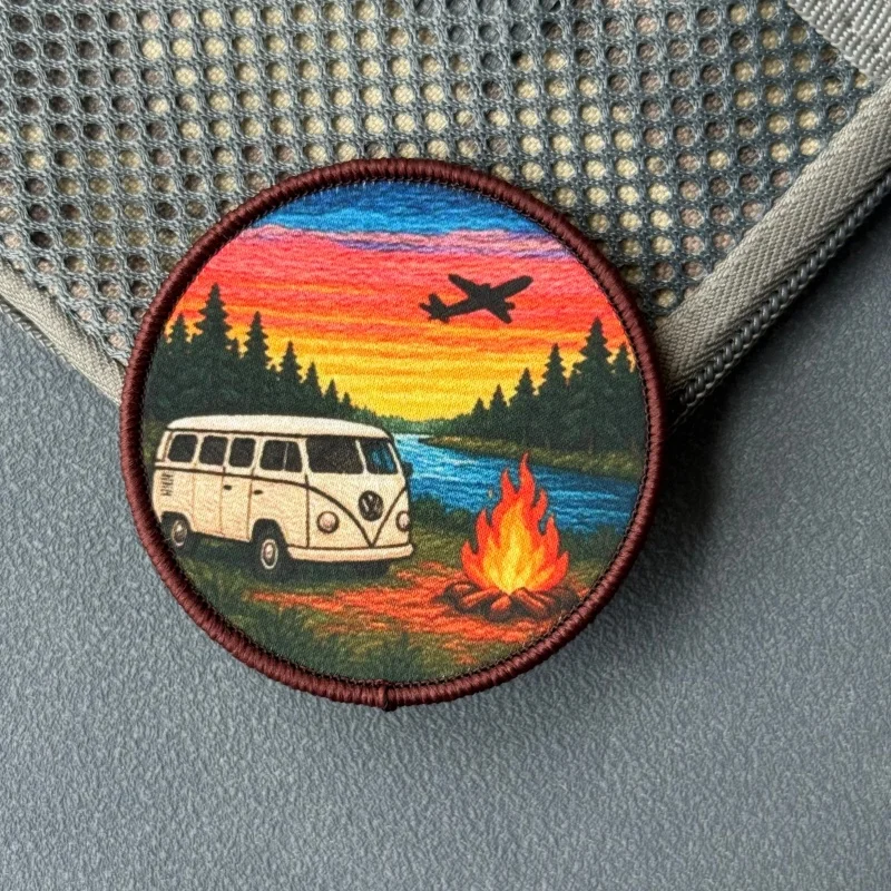 Parche táctico velcro atardecer para solatillo de camping - imagen 5