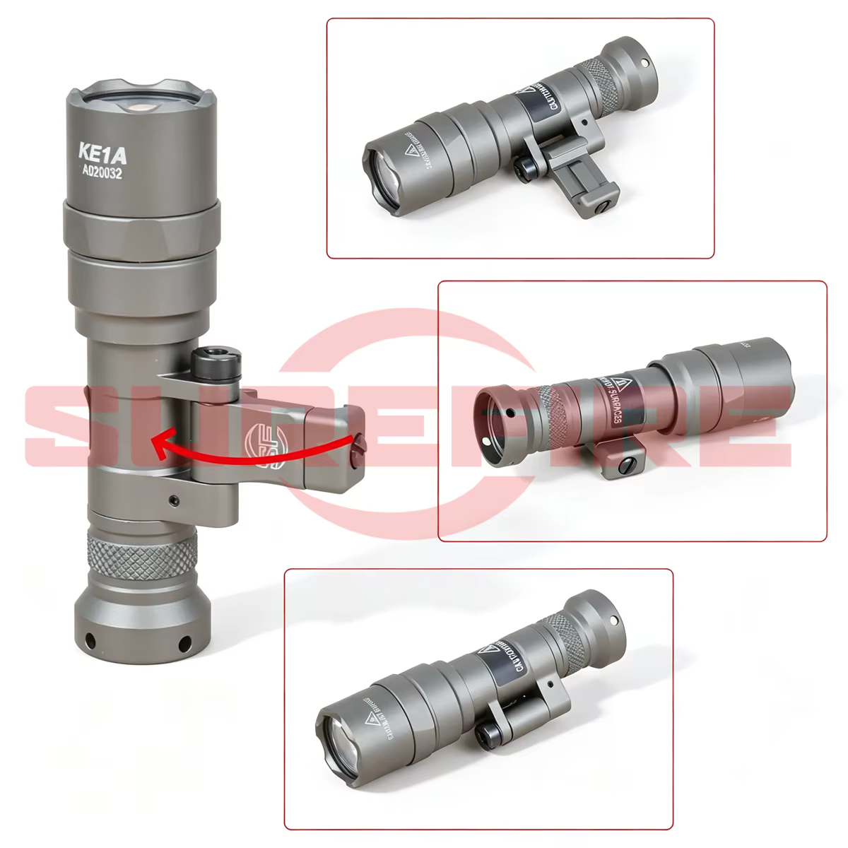 Surefire M640 DF linterna táctica con riel Picatinny 20 mm - imagen 4