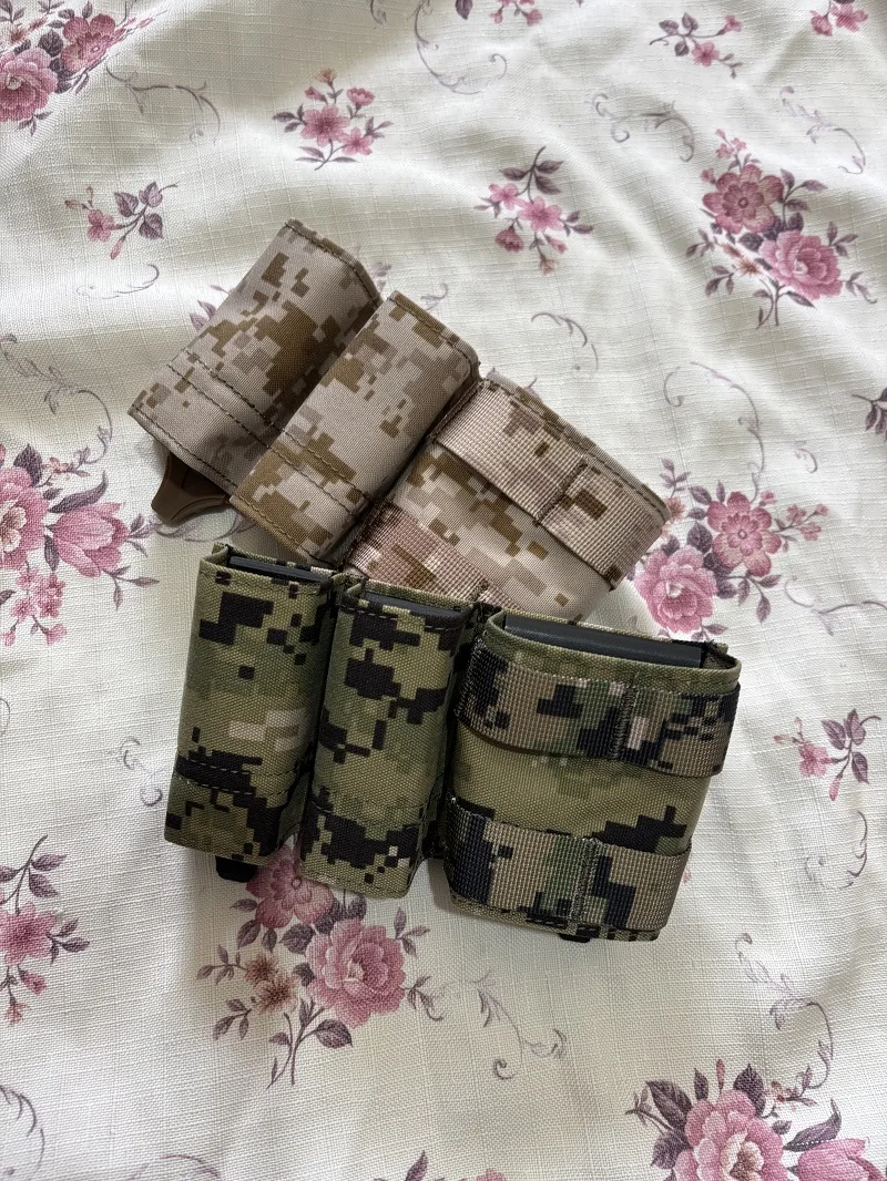 Vista de la bolsa multifuncional en nylon con opciones de camuflaje