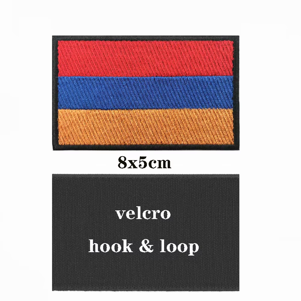 Brazalete táctico con bandera de Armenia – Parche bordado velcro - imagen 2