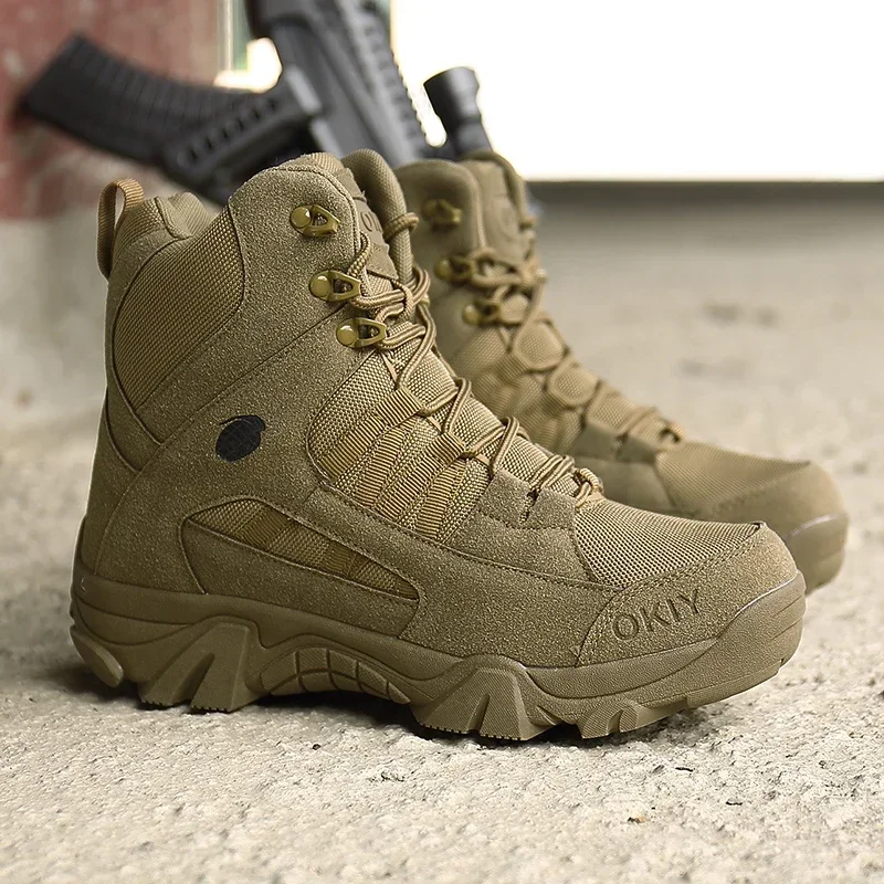 Botas tácticas desierto hombre para fuerzas especiales y senderismo - imagen 3