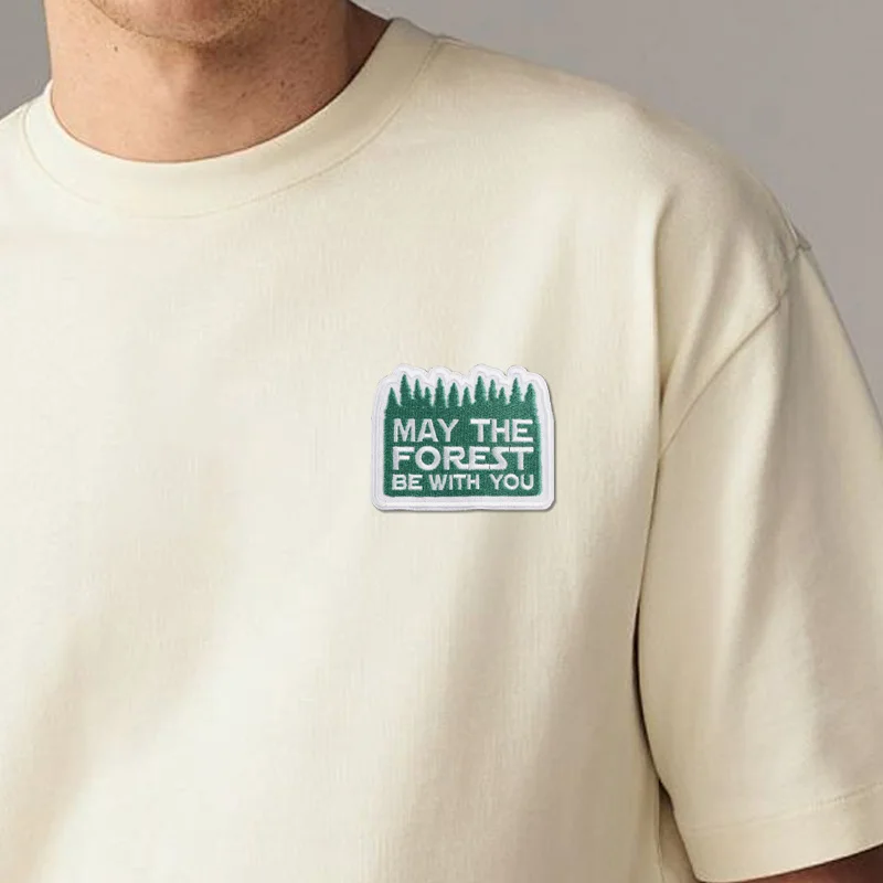 Parche termoadhesivo Que la naturaleza te acompañe para ropa y gorras