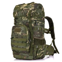 Mochila táctica Oxford 1000D 50L impermeable para camping y senderismo