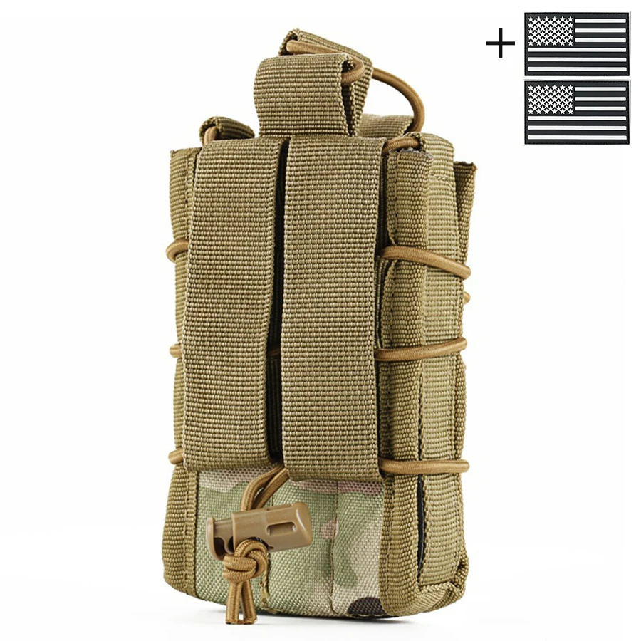Funda walkie-talkie MOLLE con pinza doble y extracción rápida - imagen 2
