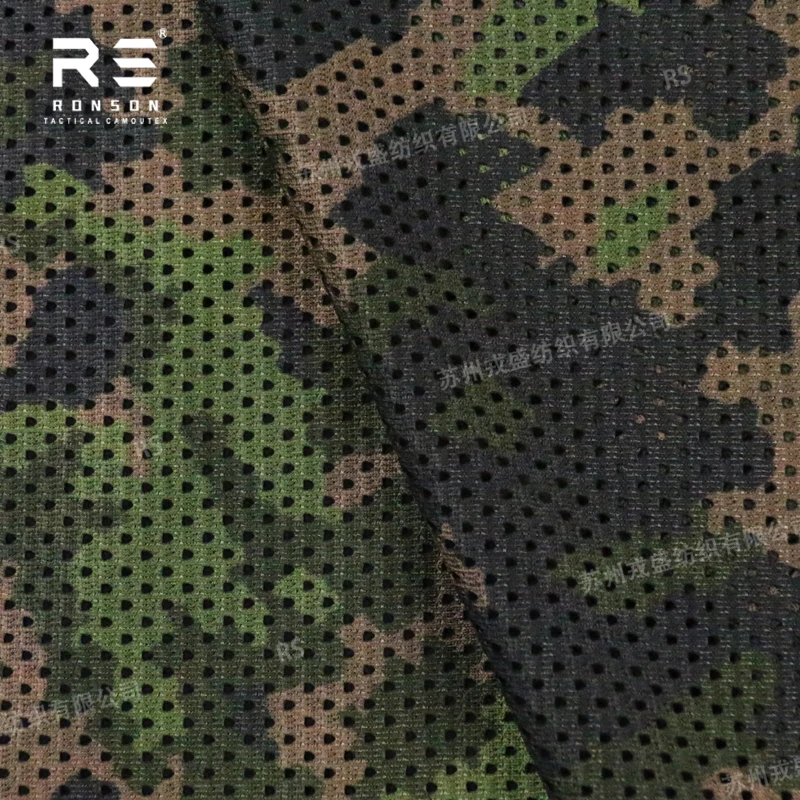 Tela camuflaje táctico tricot malla terreno finlandés