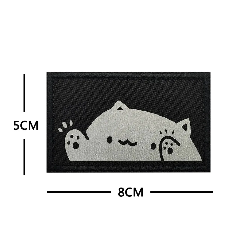 Parche táctico reflectante Teryx gato – Fijación velcro - imagen 2