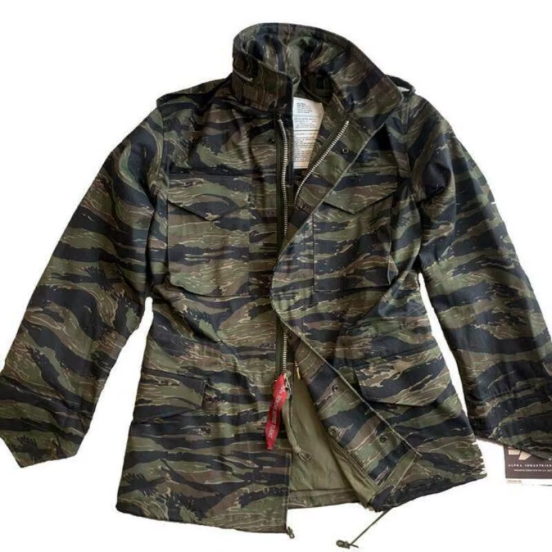 Chaqueta táctica M65 Vietnam retro tigre negro interior - imagen 2