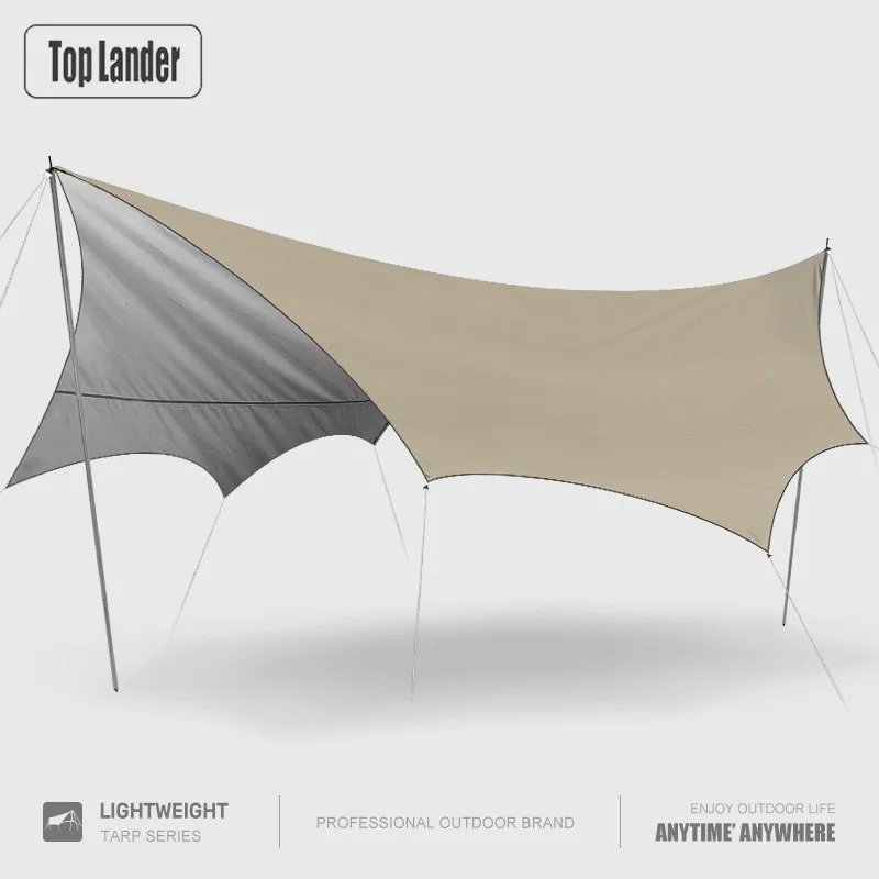 Toldo impermeable octagonal grande para jardín y acampada exterior - imagen 2