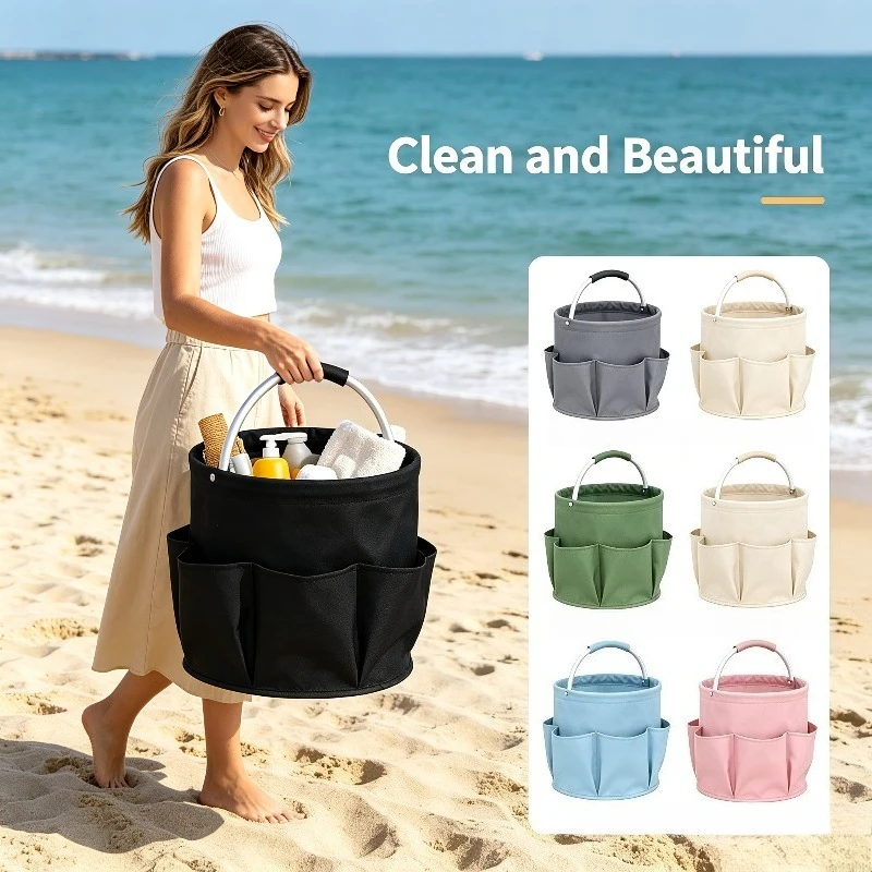 Cesta de picnic plegable para camping y playa, portátil - imagen 3