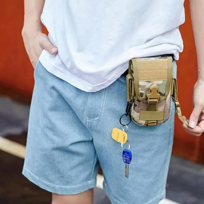 Bolsa táctica MOLLE CLUSGO para teléfono con compartimento principal