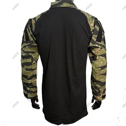 Camuflaje táctico punto tigre selva – camiseta tipo rana