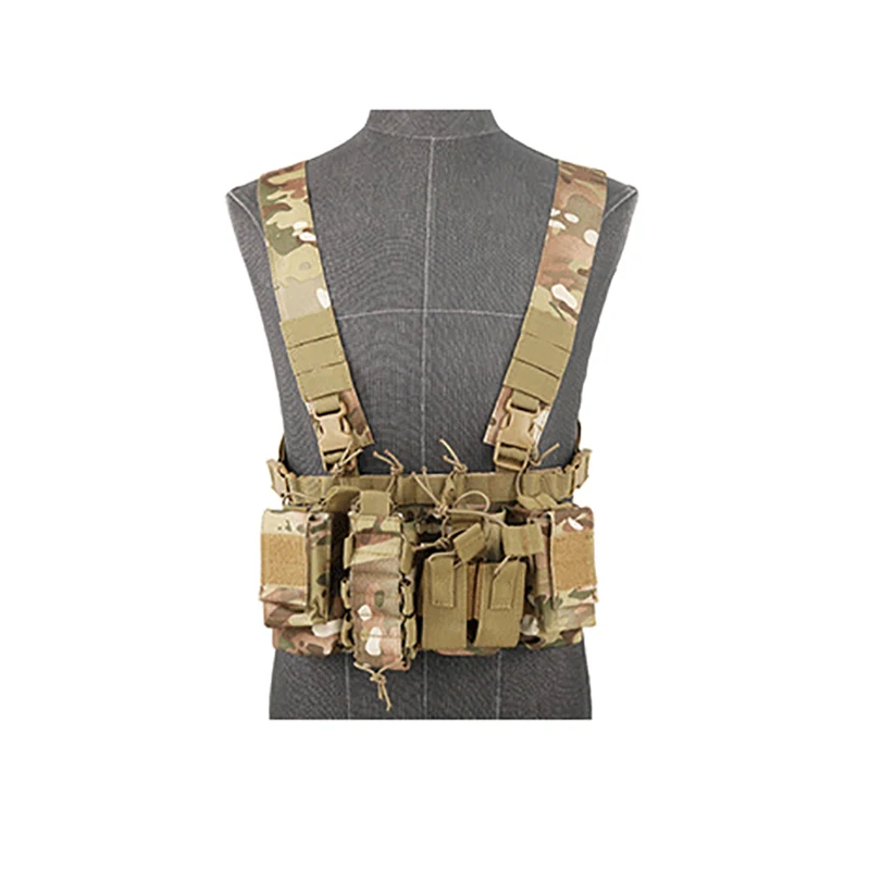 Arnés Táctico D3 Radio Ajustable con Bolsillo Frontal y Funda Chaleco