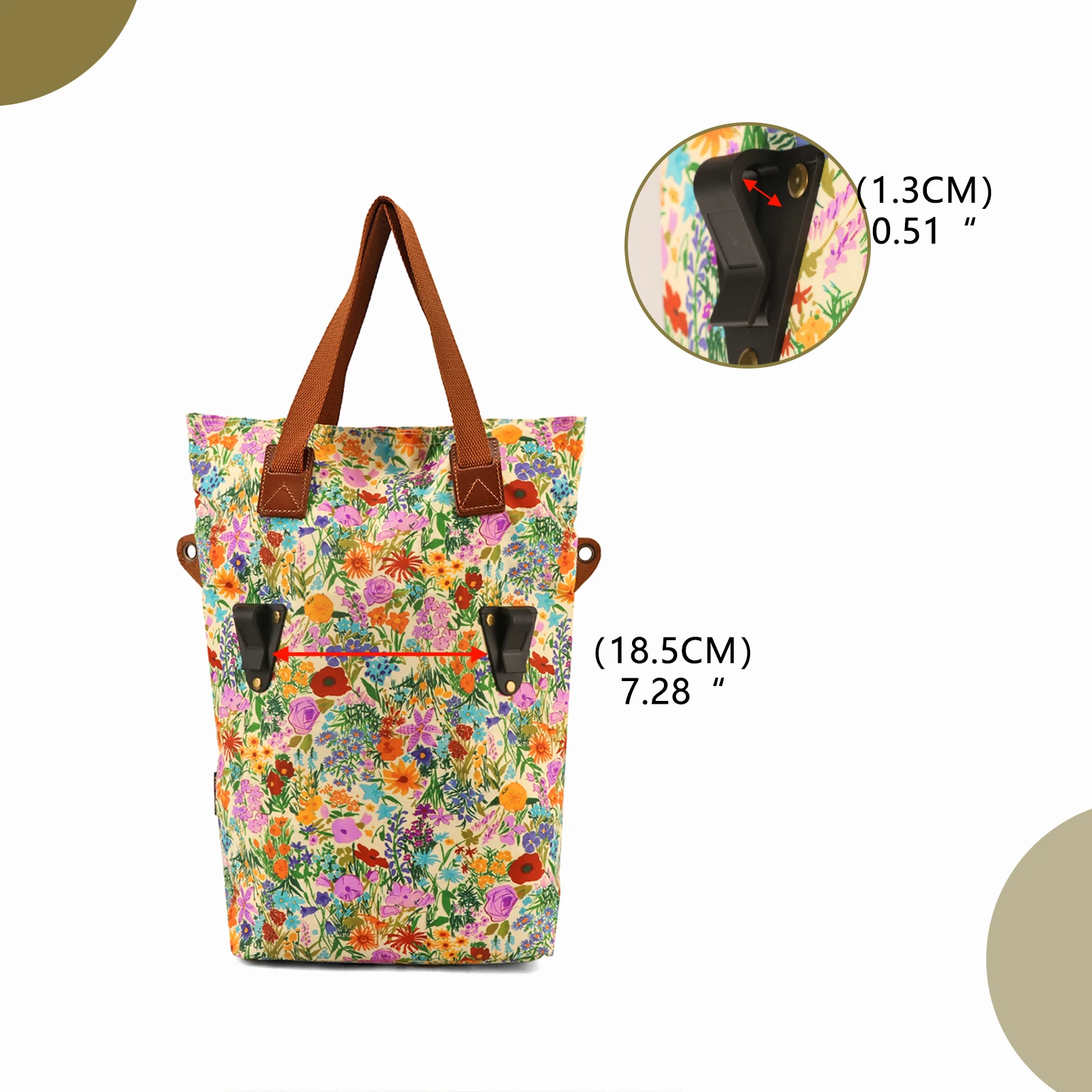 Tourbon bolsa trasera para bicicleta de nailon, fácil instalación - imagen 2