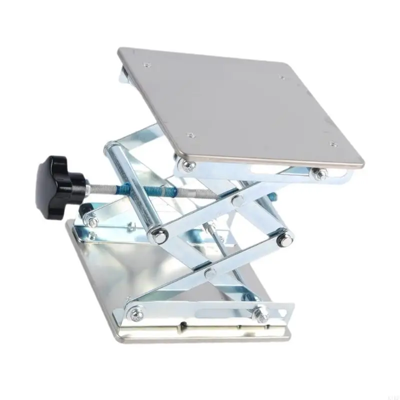 Plataforma elevadora manual acero inoxidable con ajuste tornillo - imagen 2