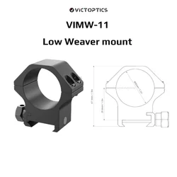 Anillas para visor Victoptics 30 mm perfil bajo Weaver/Dovetail