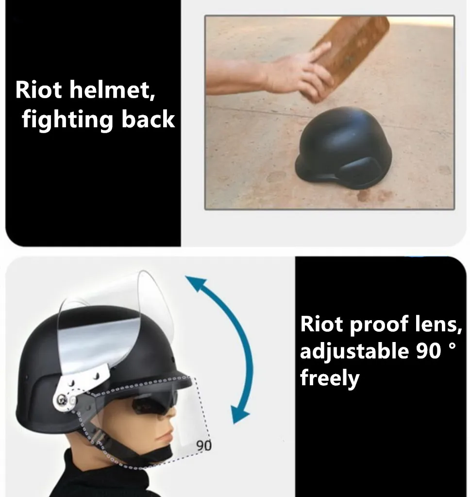 Casco Riot de paintball con lentes anti-vandalismo y protección - imagen 3