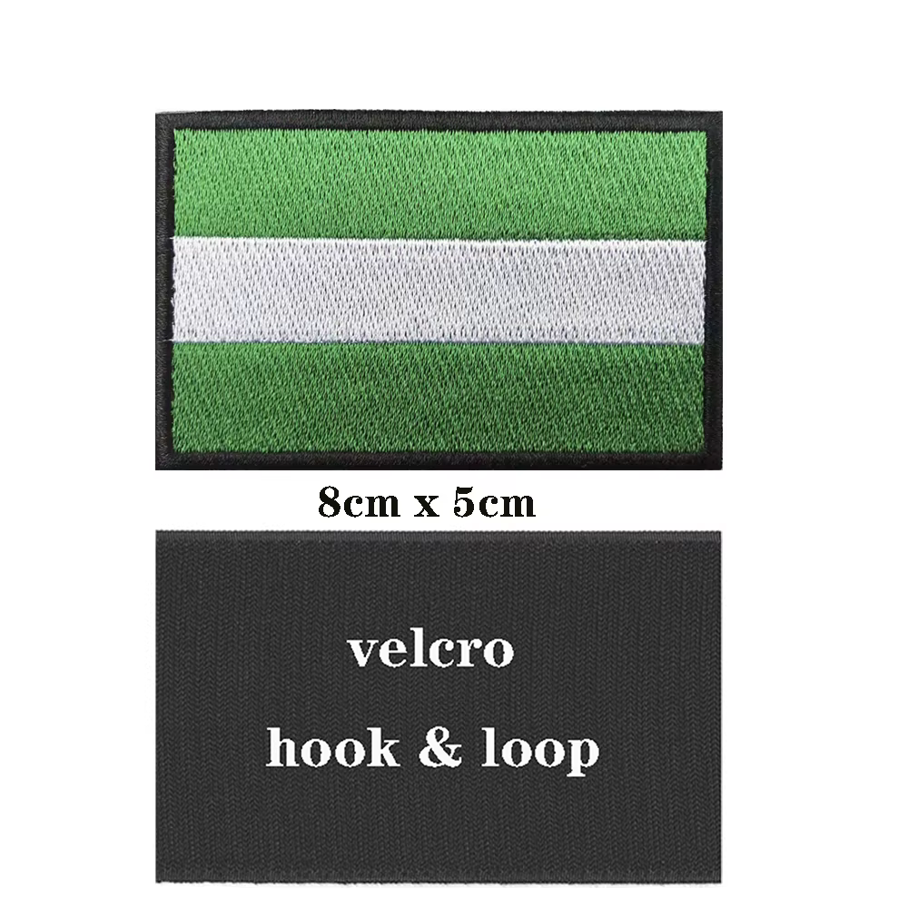 Brazalete bordado bandera Andalucía – Parche tela militar velcro - imagen 2