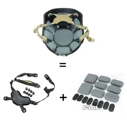 Almohadilla de barbilla nailon FMA para correa casco táctico