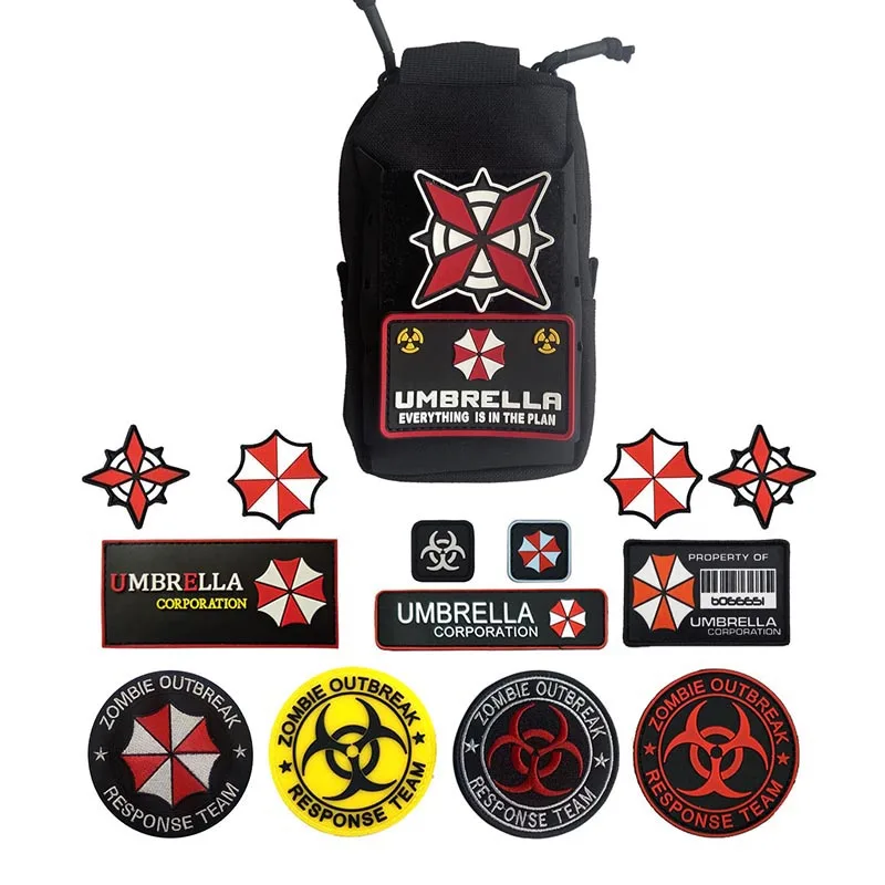Parche táctico PVC Umbrella Corporation con peligro biológico - imagen 5