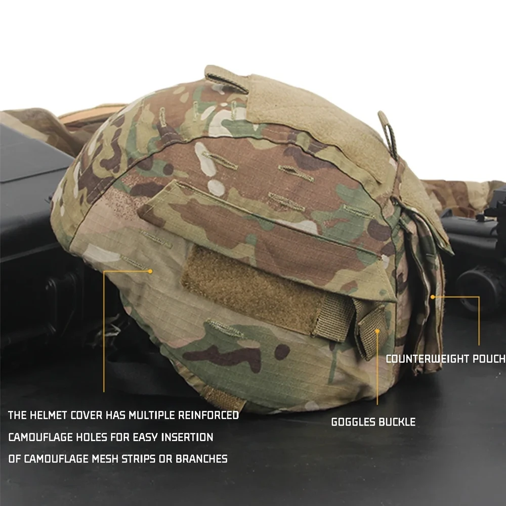 Funda táctica compatible MICH ACH para casco airsoft - imagen 2
