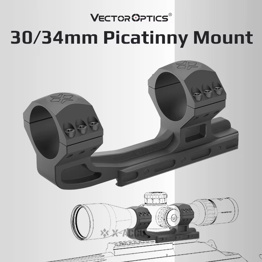 Vectorial Optica para caza de largo alcance Picatinny de una pieza