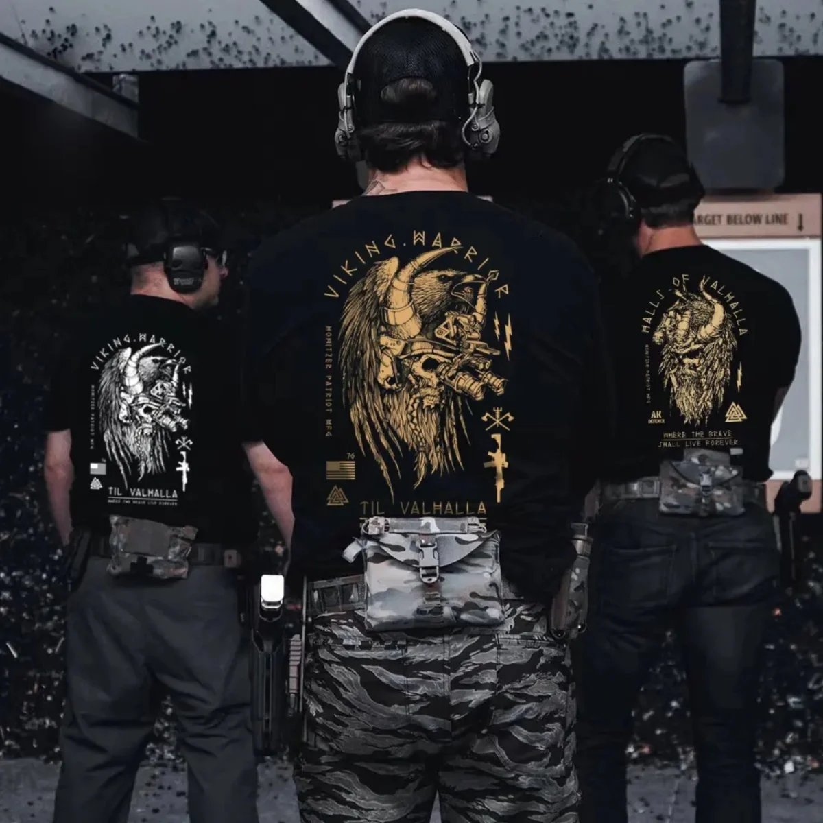 Nordic Mythology Camiseta táctica hombre manga corta cuello redondo - imagen 5