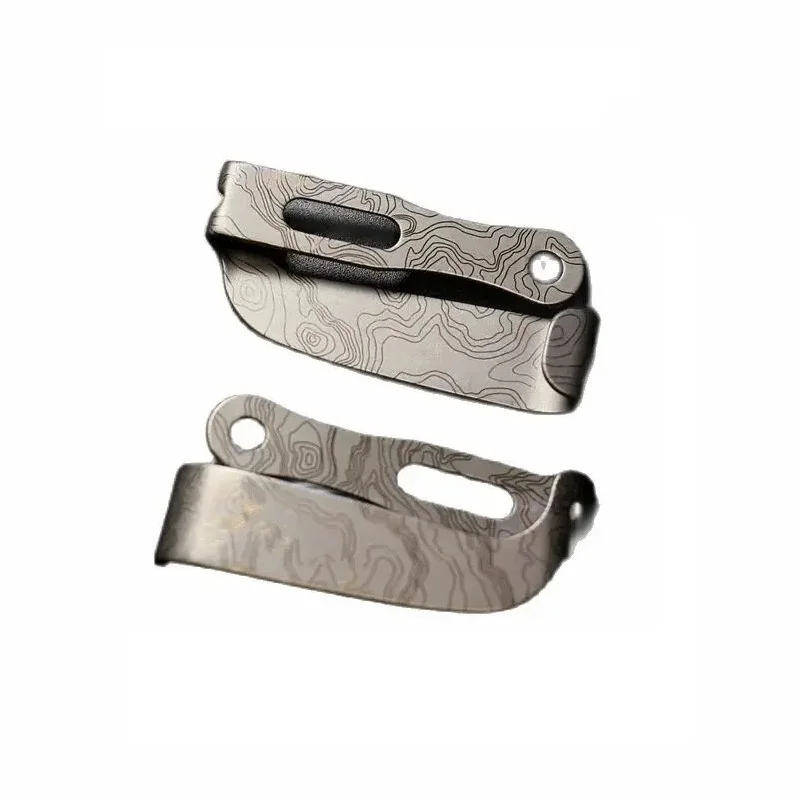 Clip Táctico de Titanio para EDC con Protector de Navaja Cuero - imagen 3