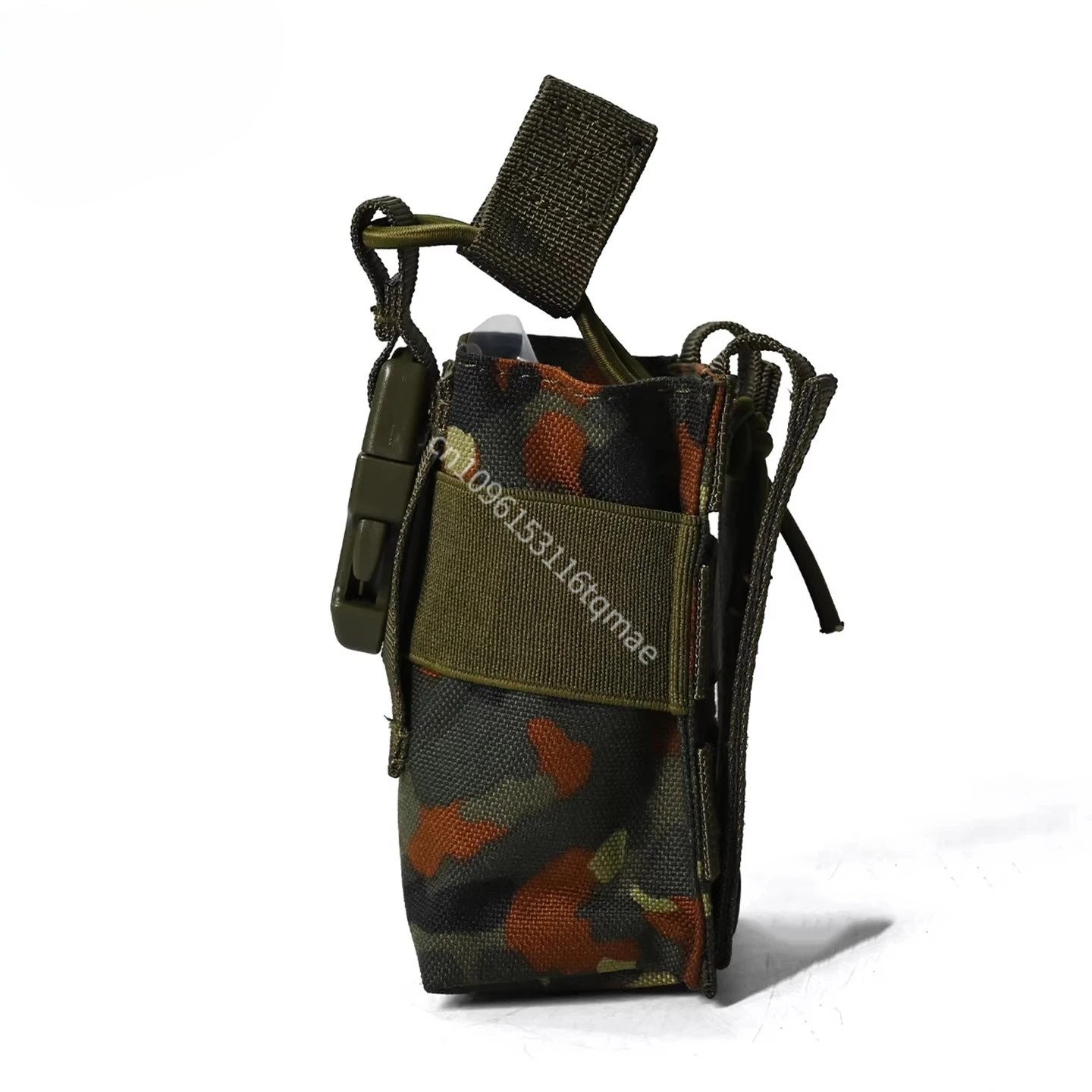 Bolsa táctica impermeable 1000D Flecktarn alemana para radio MOLLE - imagen 5