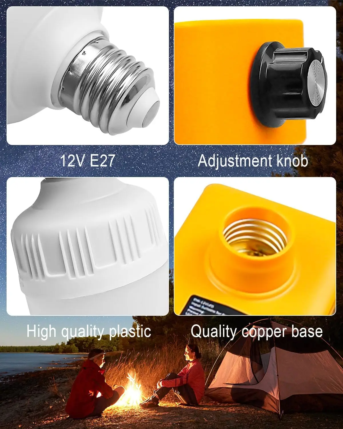 Lámpara de trabajo LED inalámbrica Makita Dewalt Milwaukee - imagen 3