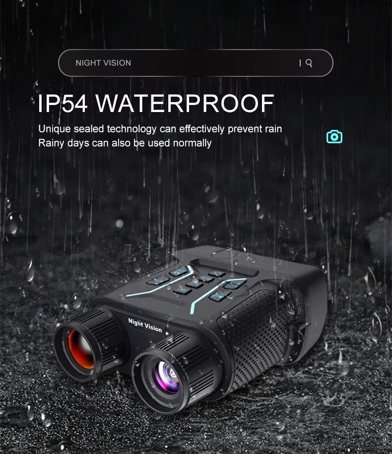 Binoculares visión nocturna infrarrojo 4K con zoom 8X para caza