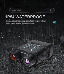 Binoculares visión nocturna infrarrojo 4K con zoom 8X para caza