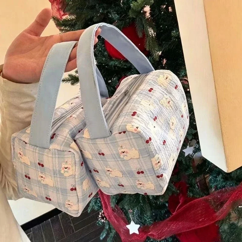 Bolsa de cosméticos portátil gran capacidad diseño cachorro - imagen 2