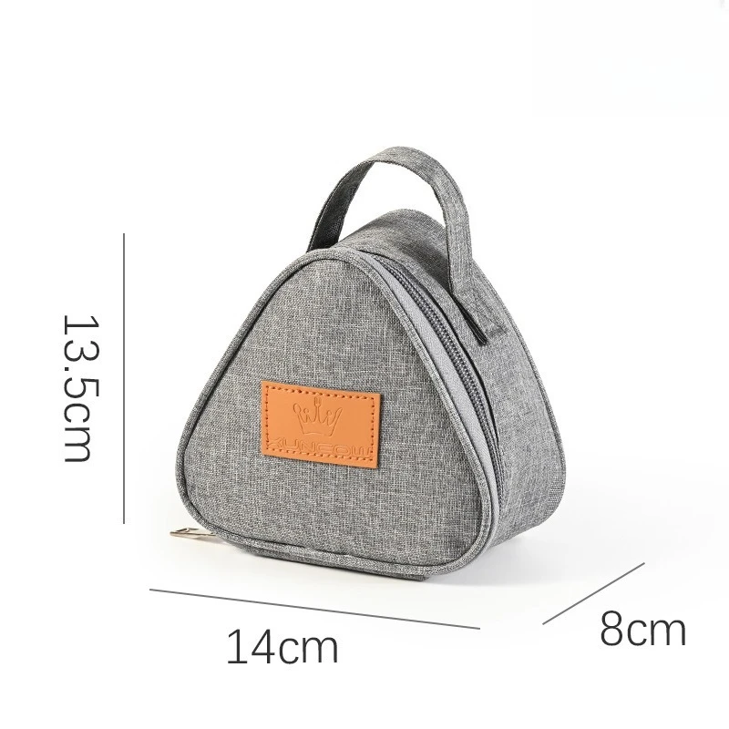 Bolsa térmica bento triangular portátil para sándwiches y huevos
