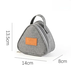 Bolsa térmica bento triangular portátil para sándwiches y huevos