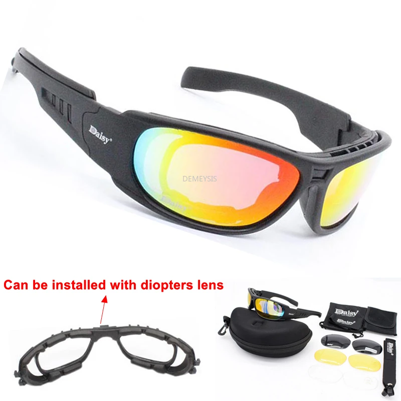 Daisy C6 Gafas Polarizadas Tácticas Miope Airsoft Caza Tiro