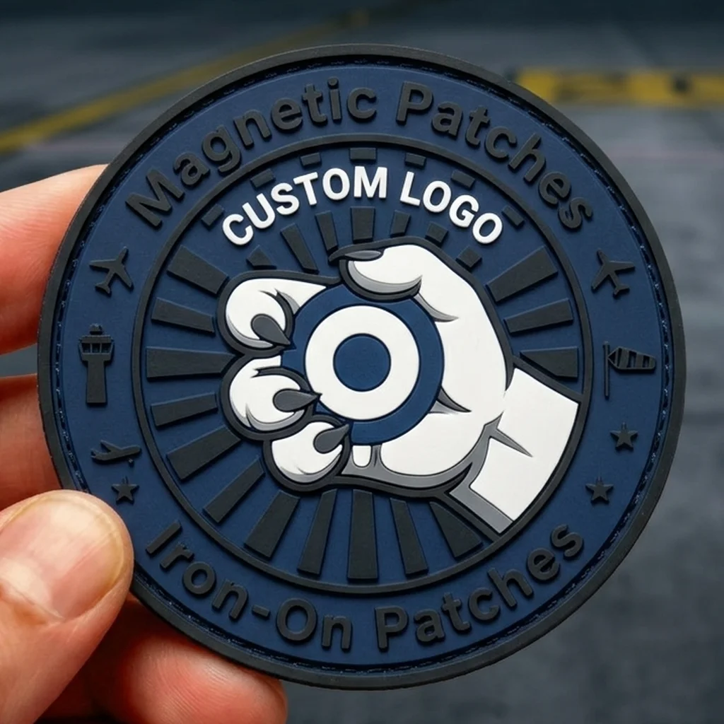 Parche termoadhesivo resistente al lavado con logotipo bordado - imagen 4