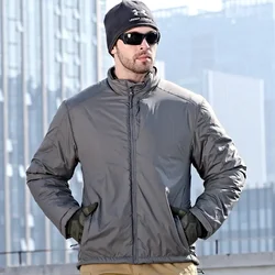 Chaqueta táctica de invierno cortavientos térmico reflectante