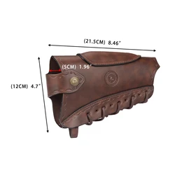Tourbon funda de culata de piel vintage para rifle de caza