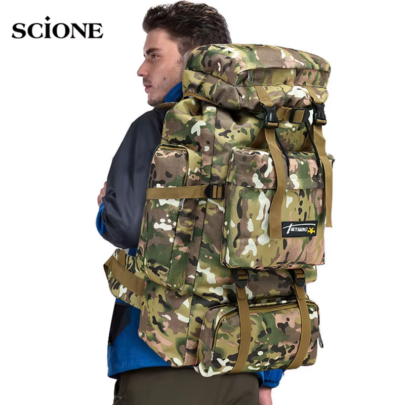 Scione Mochila Táctica Ripstop Woodland