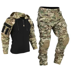 Uniforme táctico de camuflaje para airsoft, paintball y caza