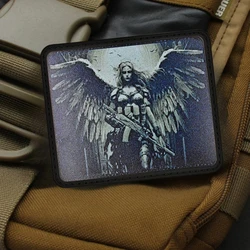 Guardian Parche Morale Ángeles – Cierre Velcro Mochila Táctica