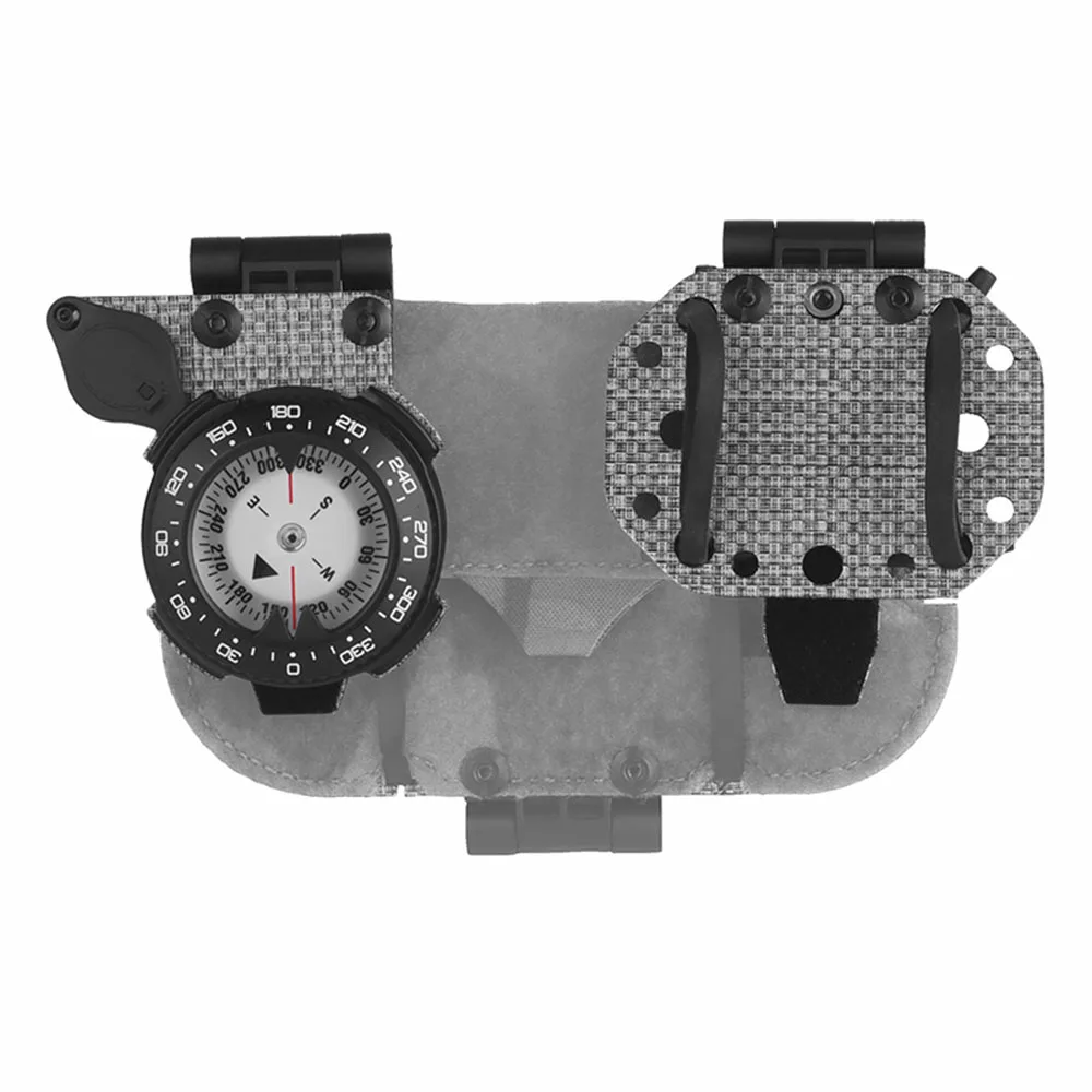 Soporte táctico plegable teléfono con brújula GPS MOLLE para pecho