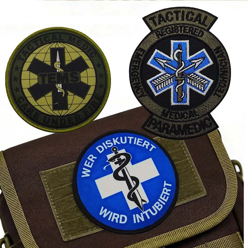 Parche táctico médico TEMS paramédico doctor – para mochila