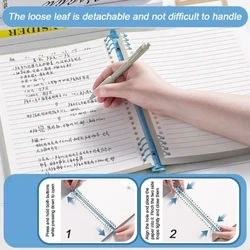 Cuaderno de anillas rellenable con cubierta transparente