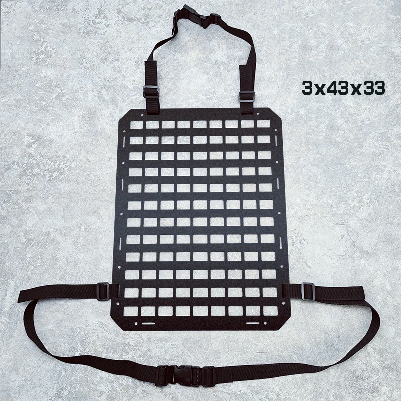 Organizador táctico panel MOLLE para respaldo asiento vehículo ABS - imagen 5