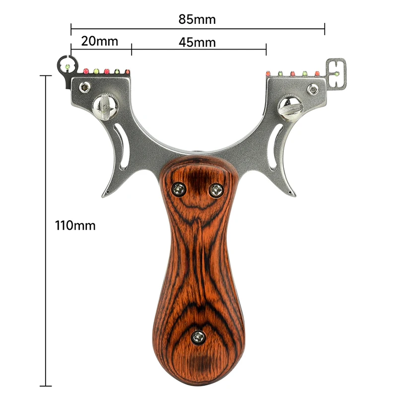 Tirachinas Acero Inoxidable Mango Madera – Catapulta Tradicional para Cazador - imagen 4