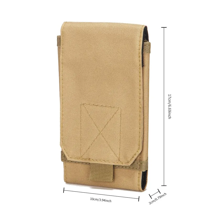 Bolsa táctica MOLLE para teléfono 600D nailon funda universal